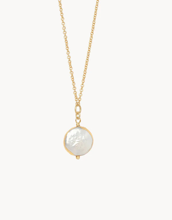 Spartina | Sea La Vie Survivor Coin Pearl Necklace