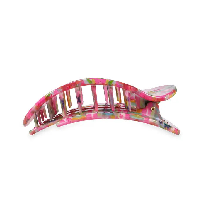 Teleties | Fuchsia Dream Medium Flat Round Hair Clip