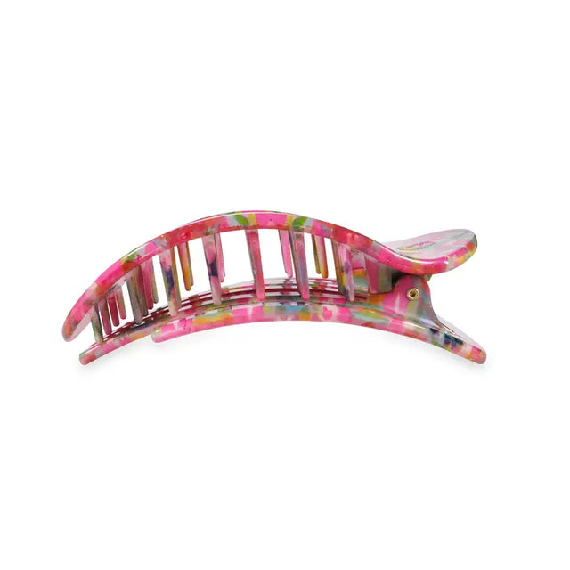 Teleties | Fuchsia Dream Medium Flat Round Hair Clip
