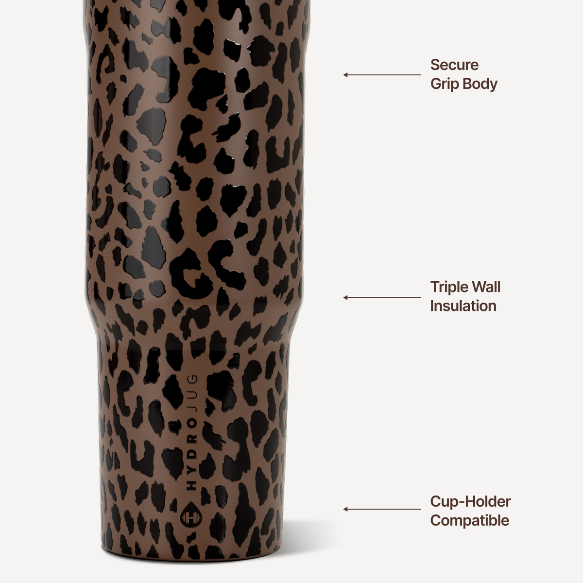 HydroJug | Brown Leopard HydroJug 32 oz Sport Water Bottle