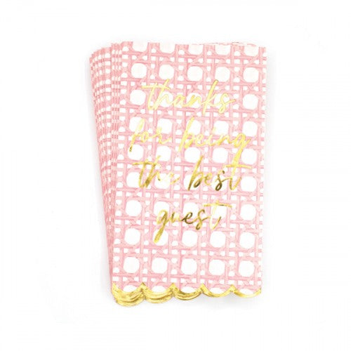 8 Oak Lane | Pink Cane Paper Guest Towels