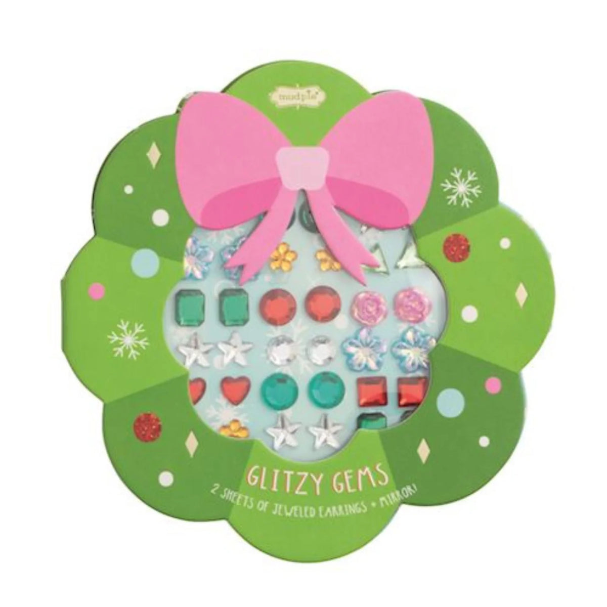 Mudpie | Glitzy Gems Christmas Sticker Earrings