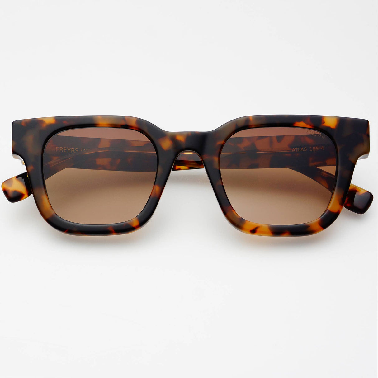 Freyrs | Atlas Acetate Mens Rectangular Sunglasses - Tortoise / Brown
