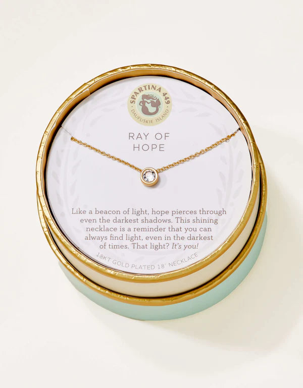 Spartina | SLV Necklace 18" Ray of Hope/Gem