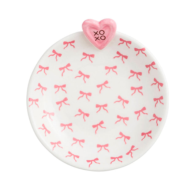 Mudpie | Pink Heart Tidbit Dish