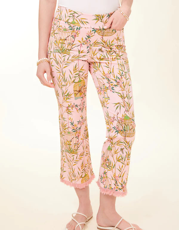 Spartina | Maren Fringe Pant Enclave Bamboo Bird Cage Pink