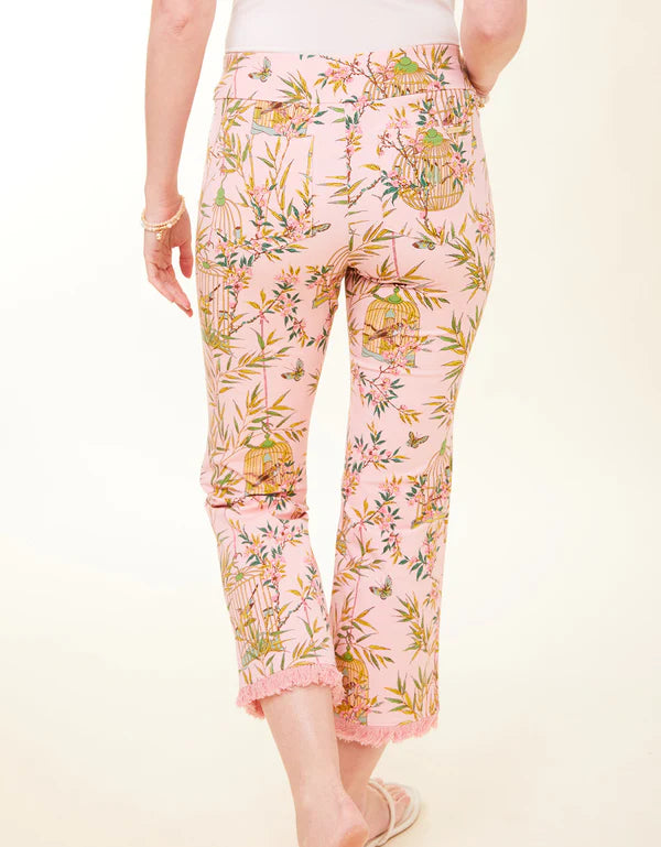 Spartina | Maren Fringe Pant Enclave Bamboo Bird Cage Pink