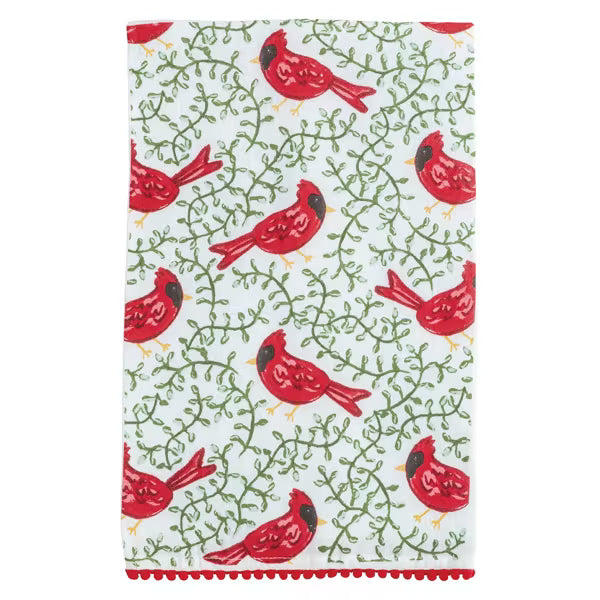 Mudpie | Cardinal Pom Towel