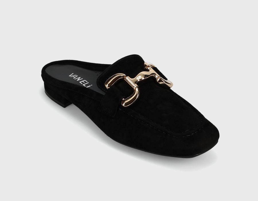 Vaneli | Shaine Black Suede