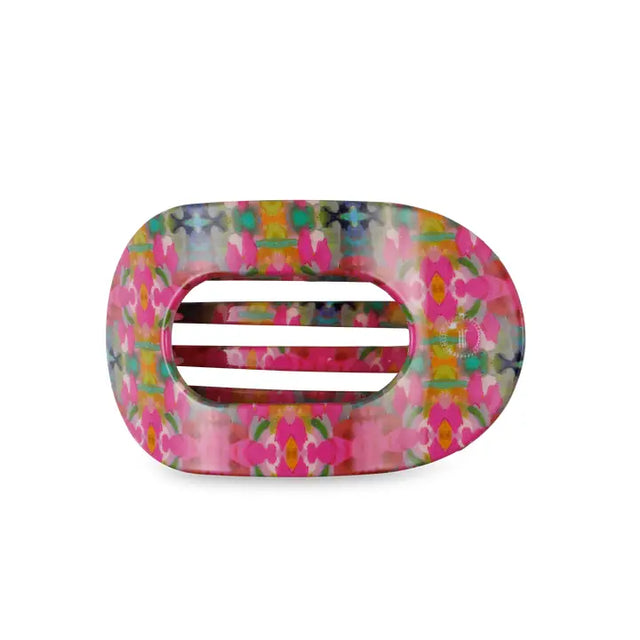 Teleties | Fuchsia Dream Medium Flat Round Hair Clip