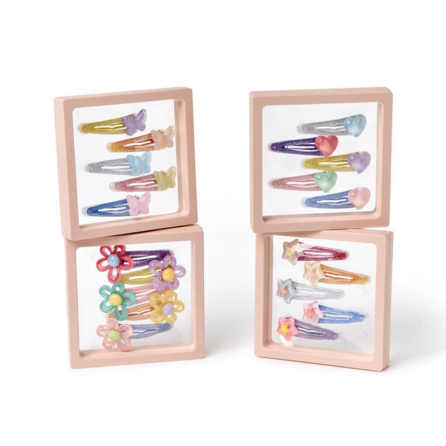 Set of 5 Little Girls Hair Clips in Gift Box