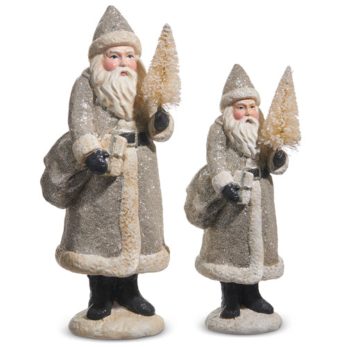 Glitter Vintage Santas