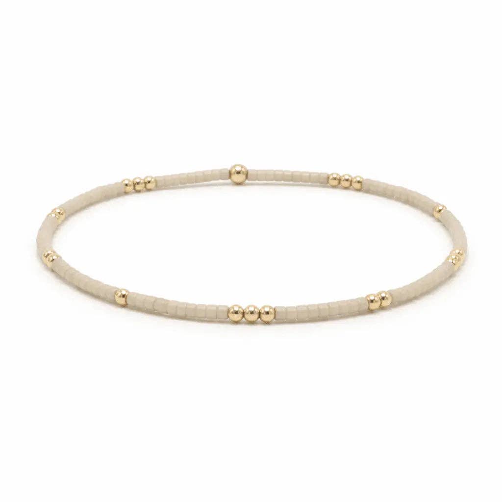 Erin Gray | 2mm Newport OYSTER + Gold Filled Waterproof Bracelet