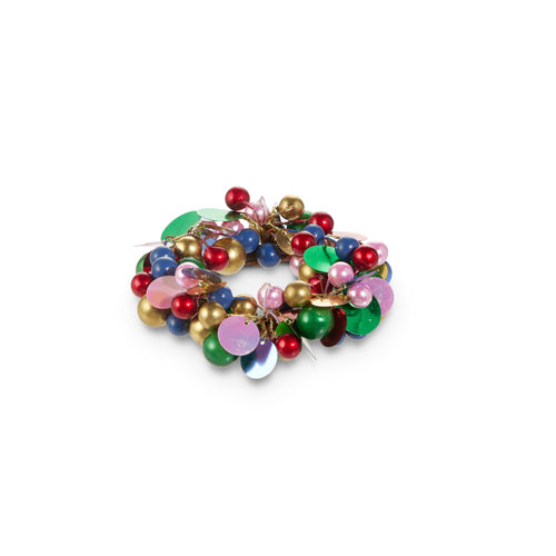 4.5" Bright Bead Candle Ring