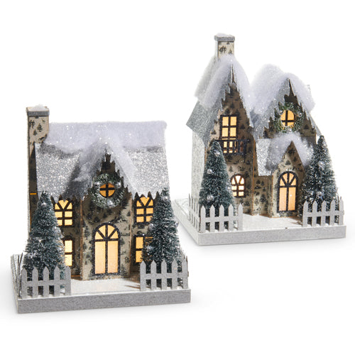 Through the Woods Lighted Paper House