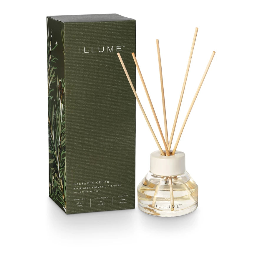Illume | Balsam & Cedar Refillable Aromatic Diffuser
