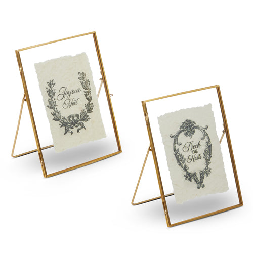 8" French Holiday Framed Art