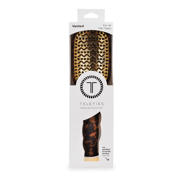 Teleties | Vented Hair Brush | Tortoise
