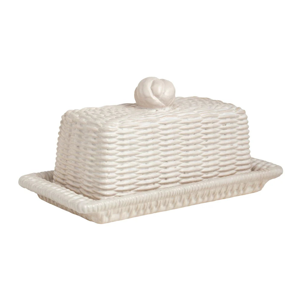 Mudpie | Woven Ceramic Butter Dish