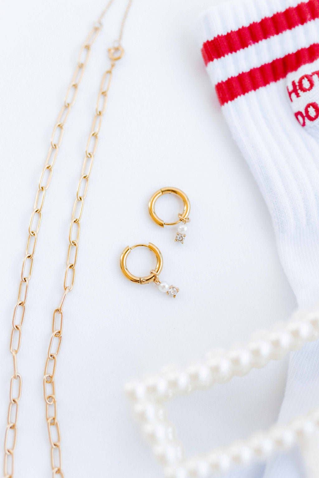 LINNY CO | Huggie Charm Earrings - Jo Gold