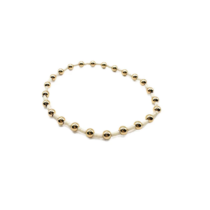 Erin Gray | 4mm Newport Gold-Filled Waterproof Bracelet - Cotton