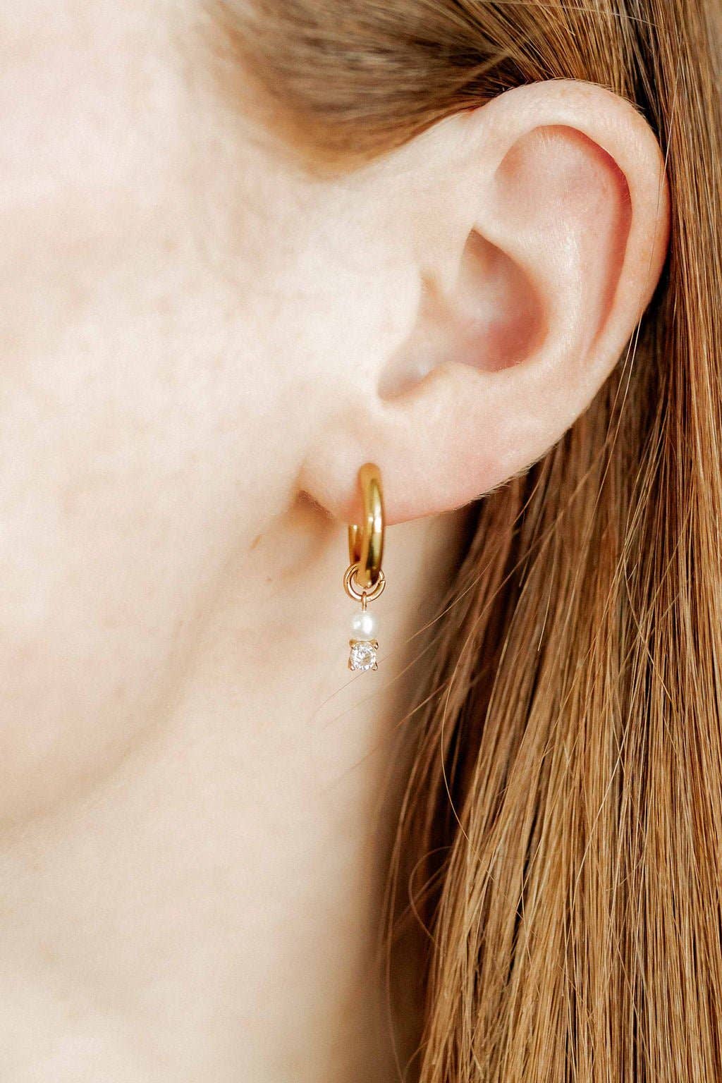 LINNY CO | Huggie Charm Earrings - Jo Gold