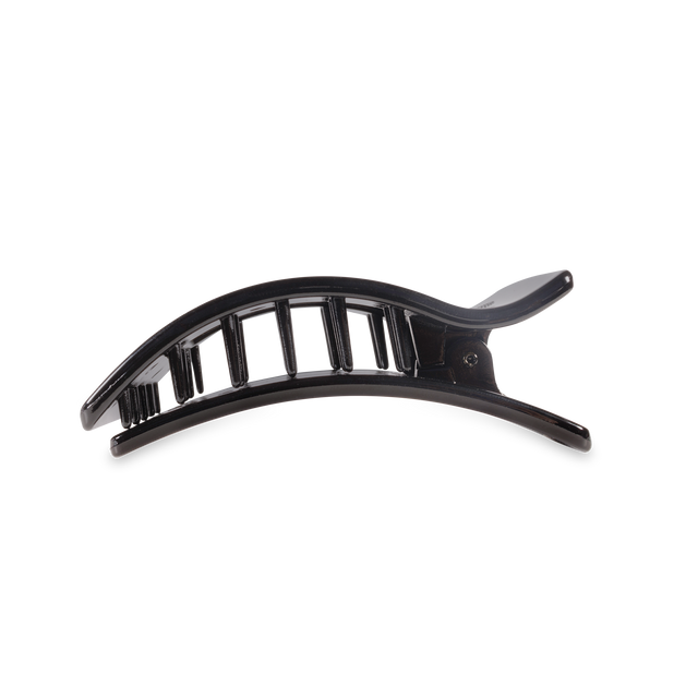 Teleties | Flat Rectangle Hair Clip | Medium | Jet Black