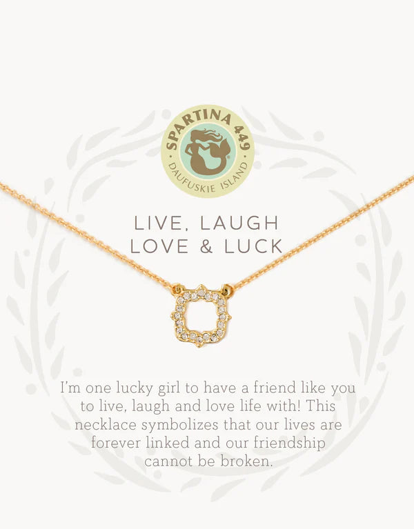 Spartina | Sea La Vie Necklace Luck/Quatrefoil - Gold