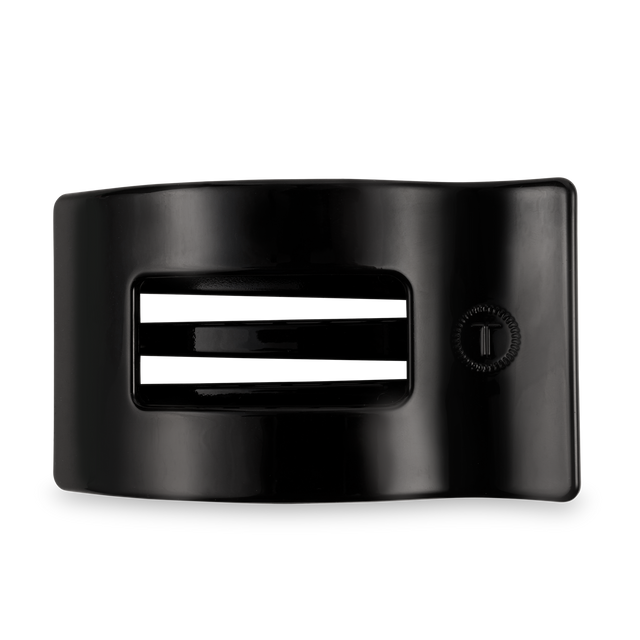 Teleties | Flat Rectangle Hair Clip | Large | Jet Black