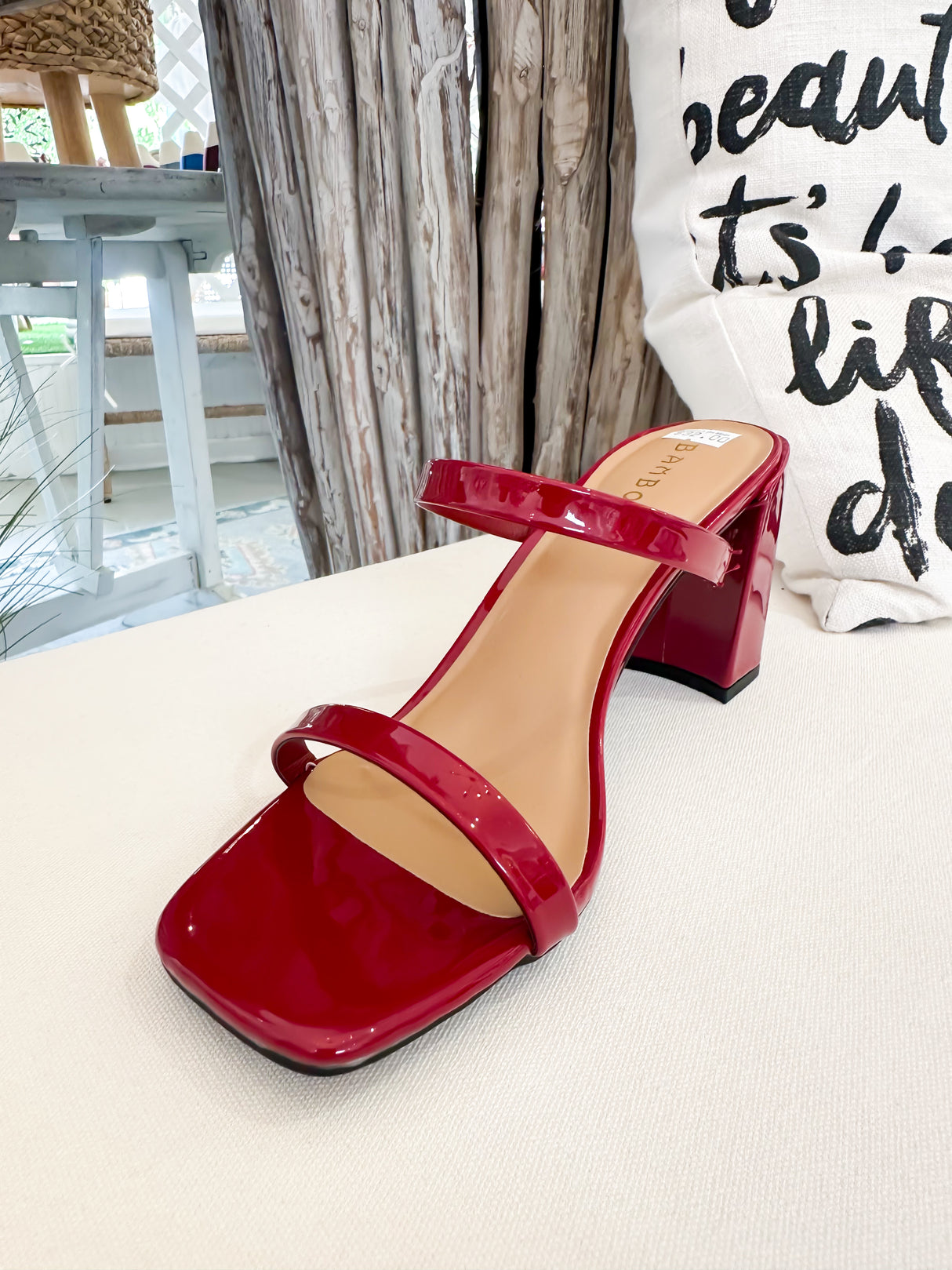 Bamboo| Kickback Double Band Slide Heel