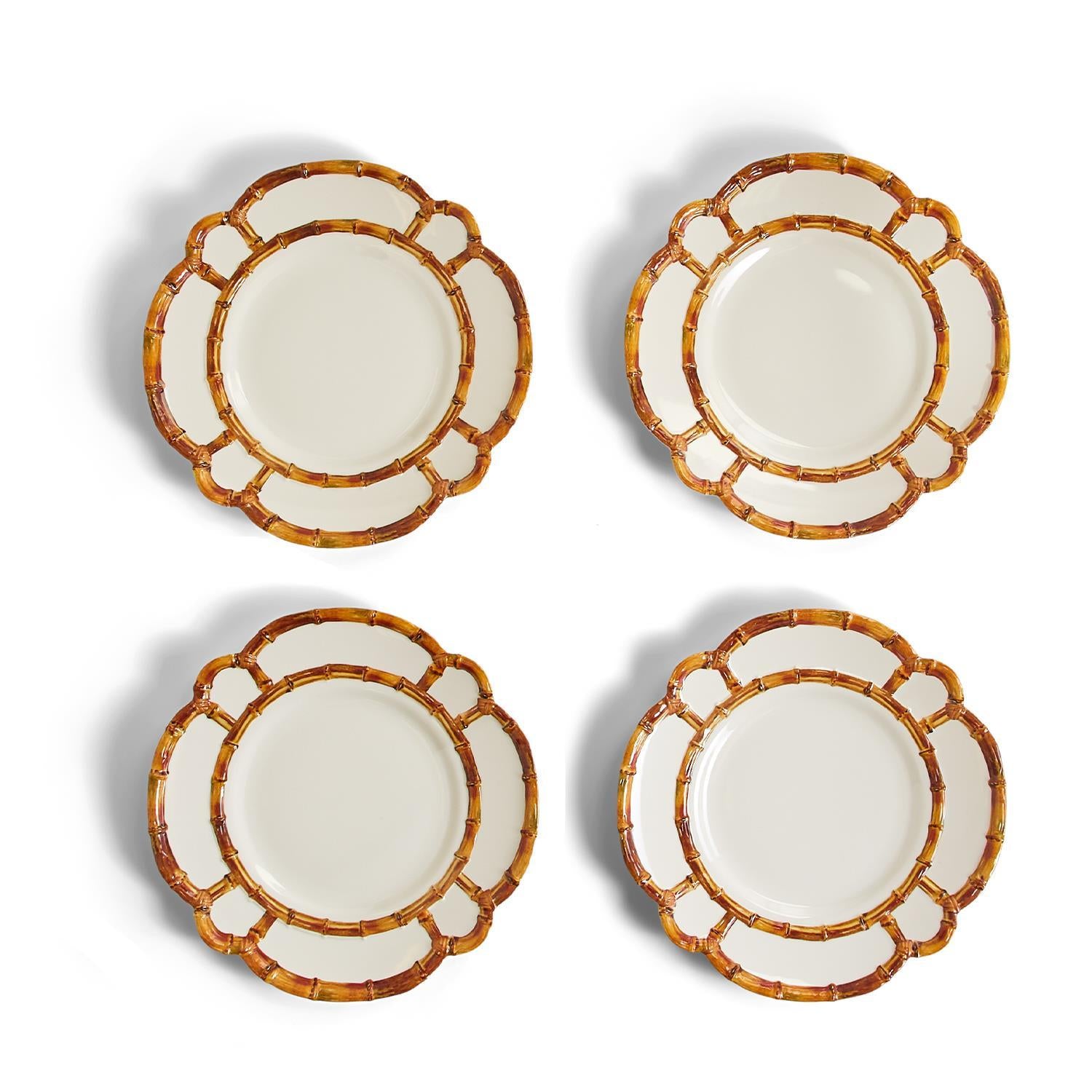 Set of 4 Bamboo Touch Dinner Plate