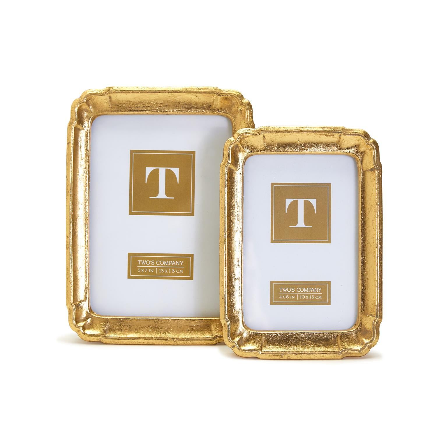 Bonheur Gold-Leaf Photo Frames
