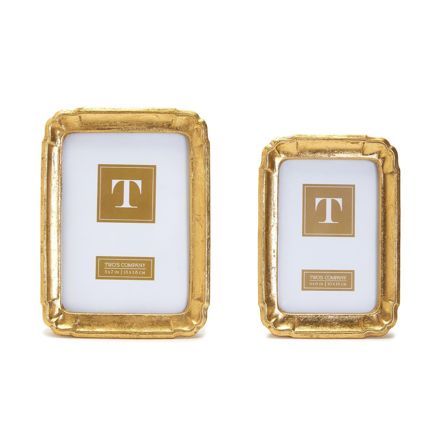 Bonheur Gold-Leaf Photo Frames