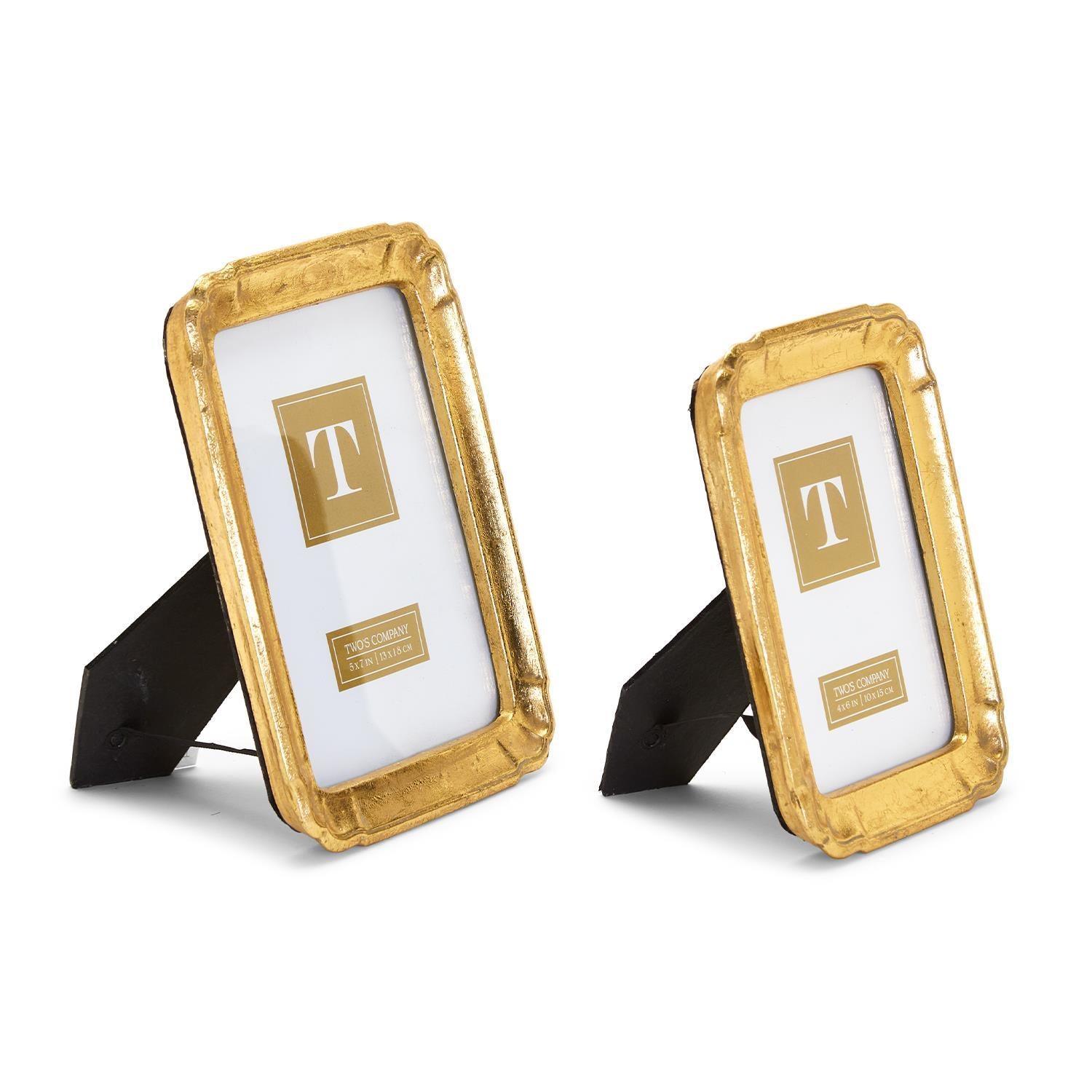 Bonheur Gold-Leaf Photo Frames