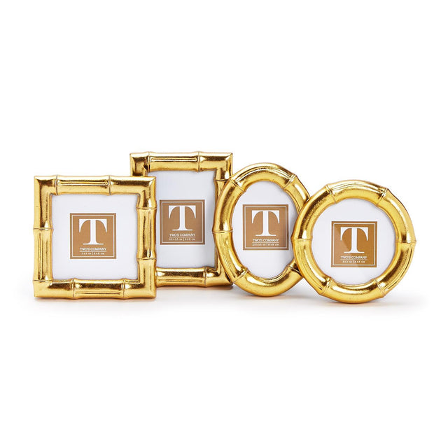 Two's Company | Gold Faux Bamboo Photo Frame