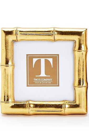 Two's Company | Gold Faux Bamboo Photo Frame