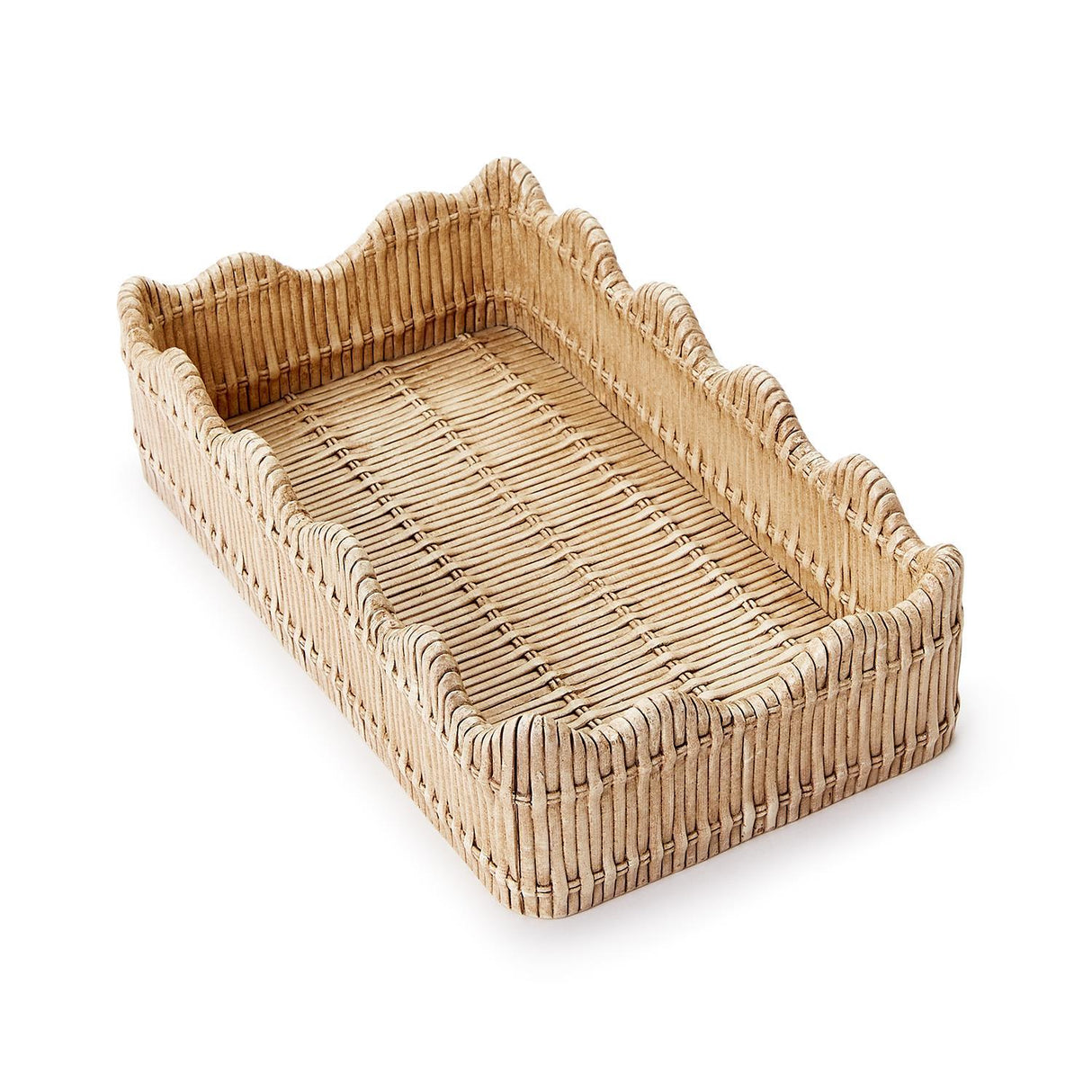 Scalloped Edge Napkin/Utensil Holder