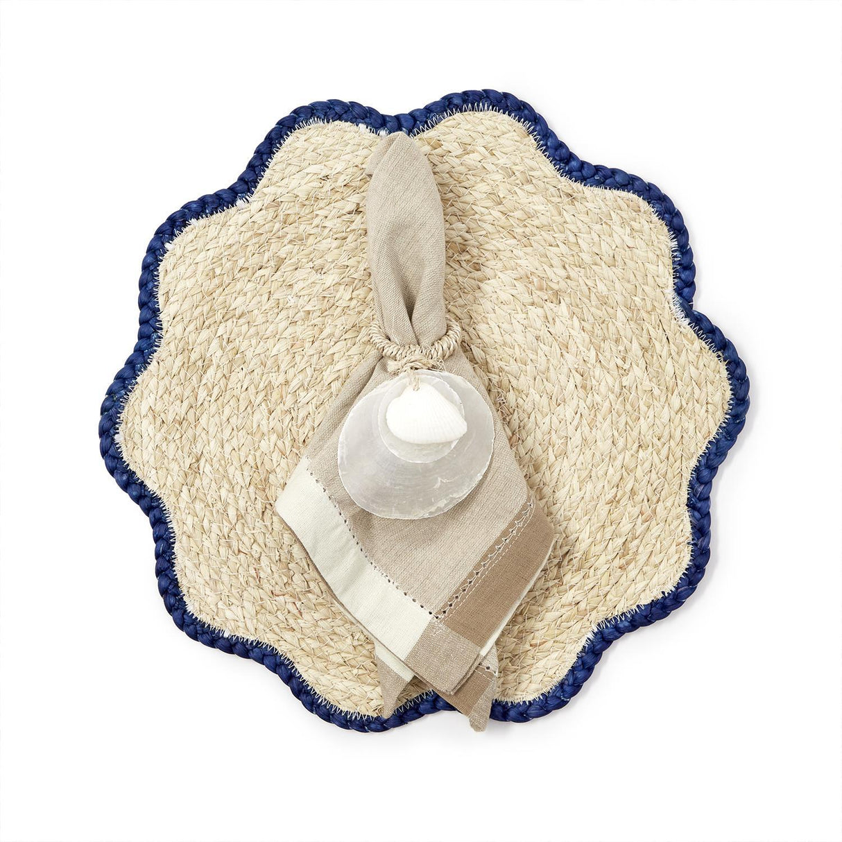 Two's Company | Handwoven Scalloped Edge Placemats