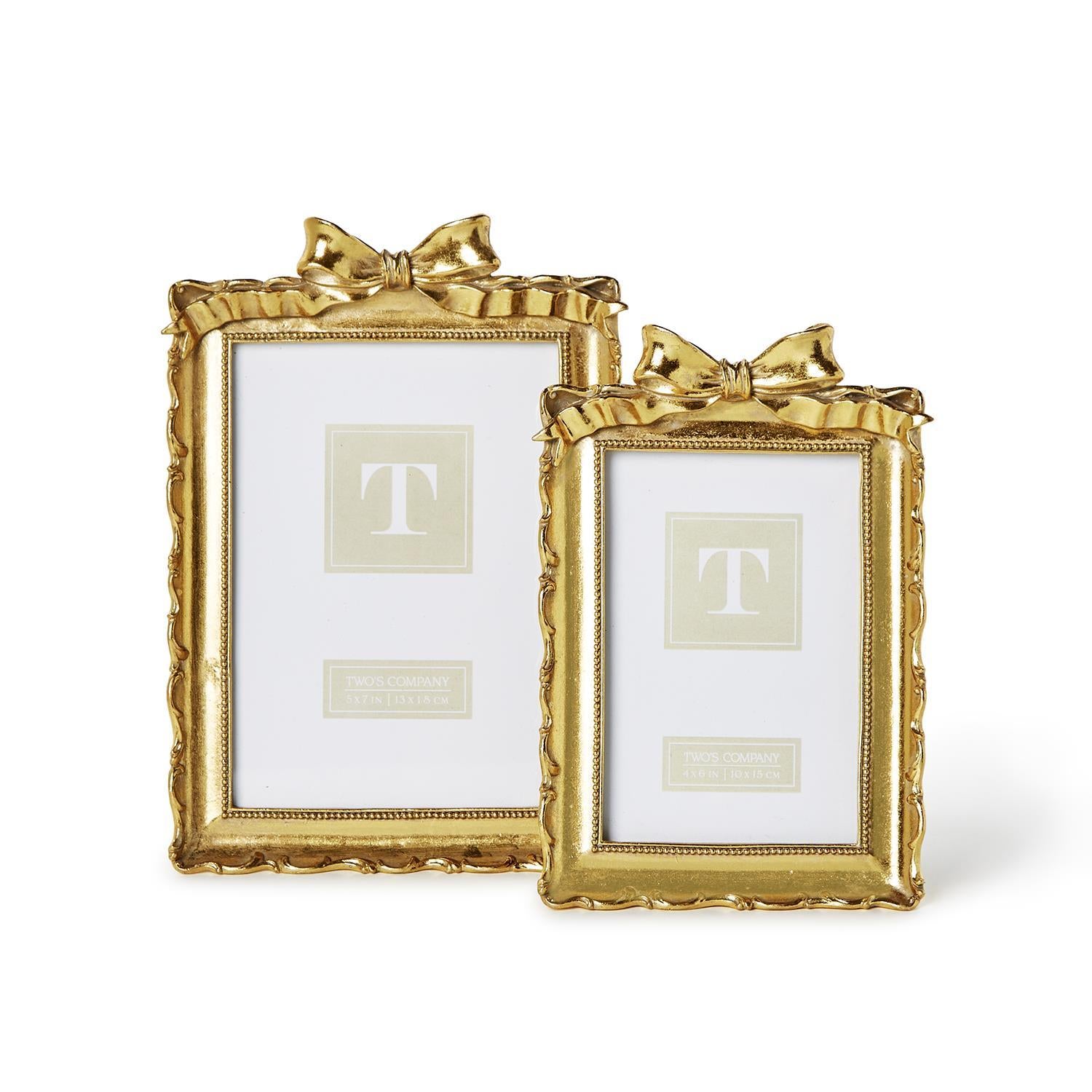 Two's Company | Gold Frames with Accent Bow