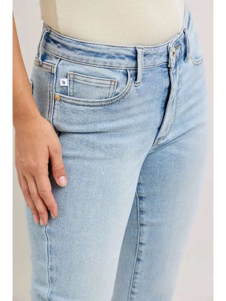 Judy Blue | Mr. Kick Flare With Raw Hem