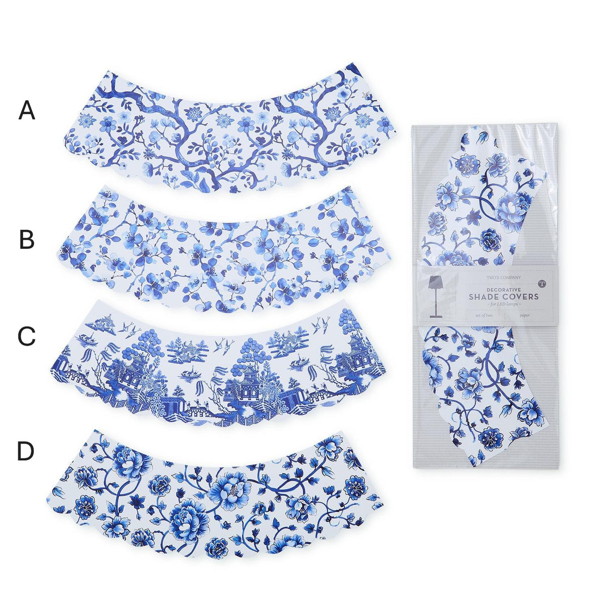 Two's Company | Chinoiserie Paper Shade Cover