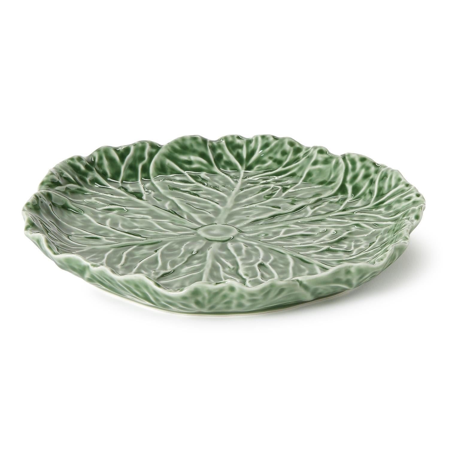 Two's Company | Cruciferous Leaf Textured Plate