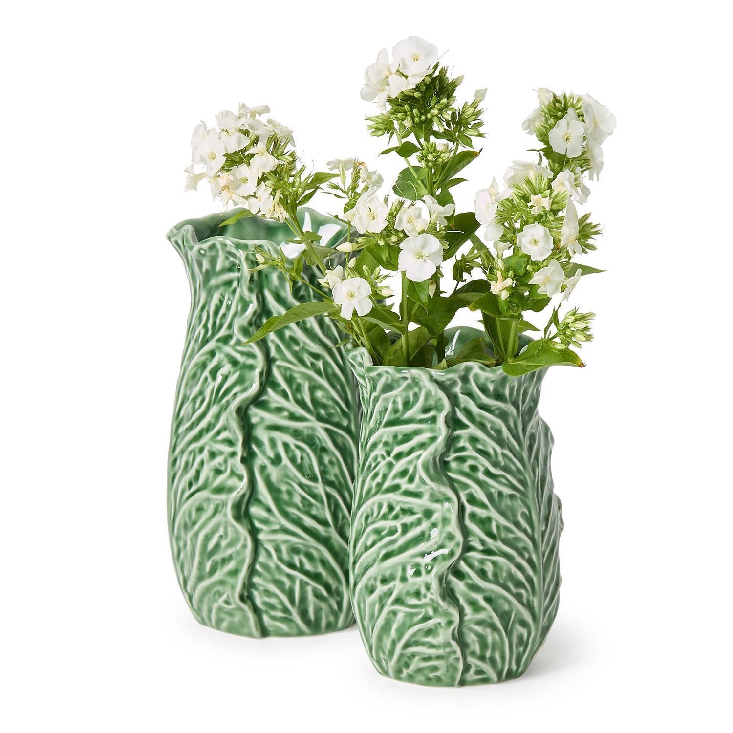 Two's Company | Cruciferous Leaf Textured Vase