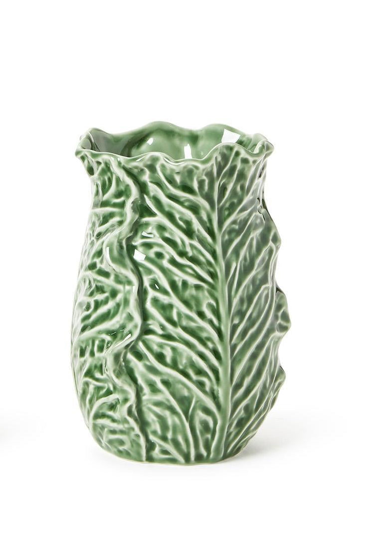 Two's Company | Cruciferous Leaf Textured Vase