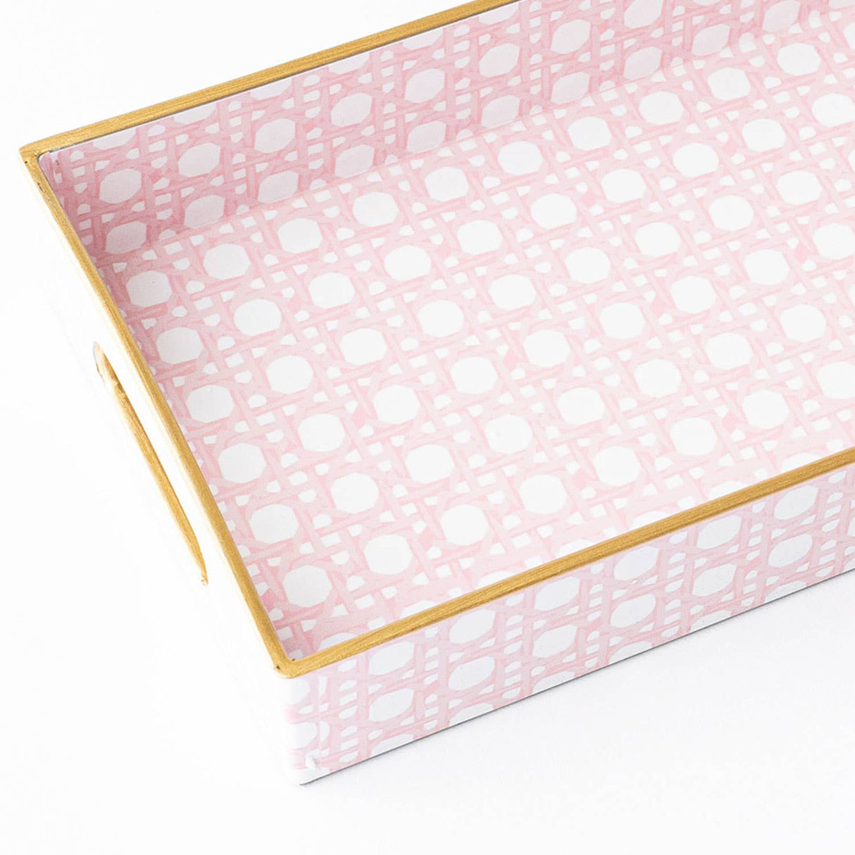 8 Oak Lane | Pink Cane Vanity Tray