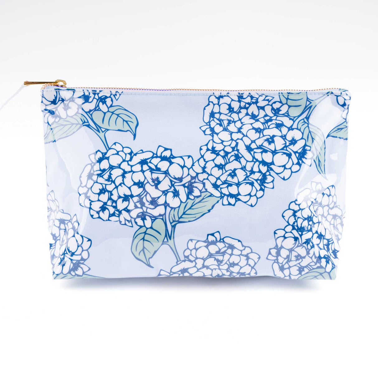 8 Oak Lane | Hydrangea Stem Clear Coated Travel Cosmetic Case