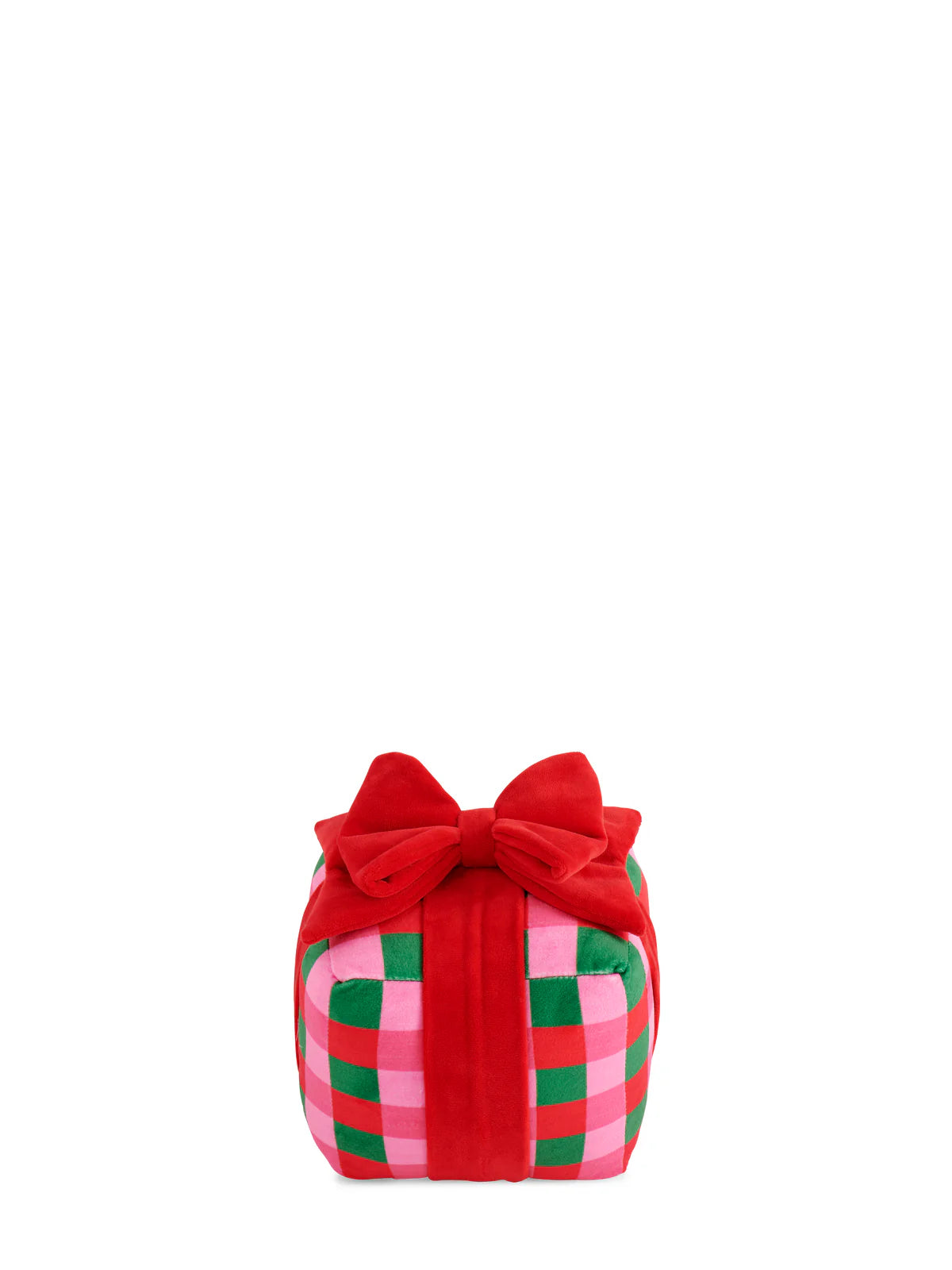 Shiraleah | Checkered Gift Box Small Pillow - Multi