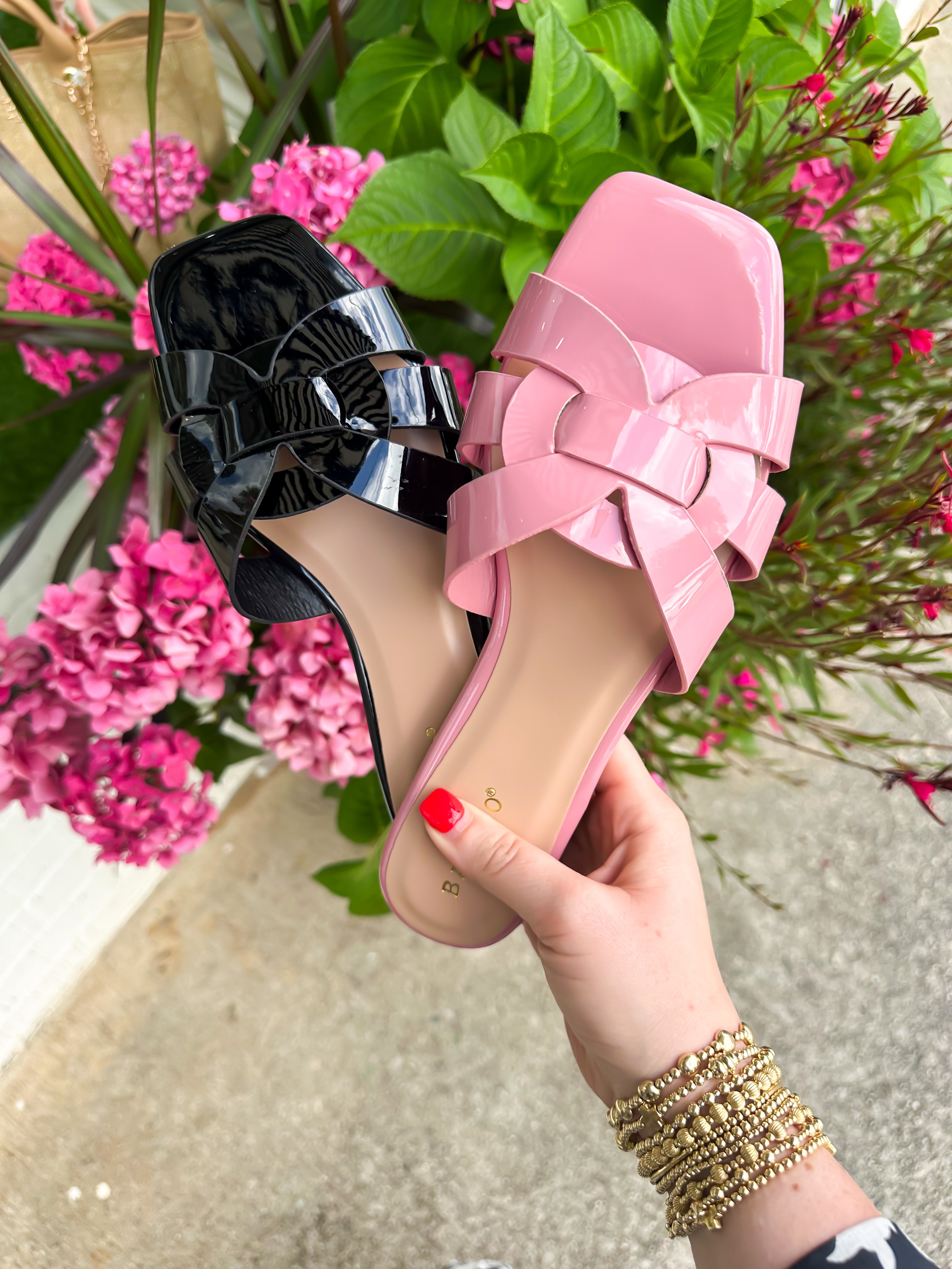 Bamboo | Woven Slide Sandals