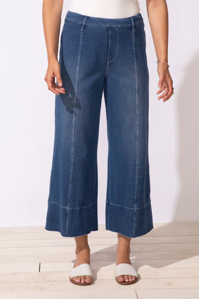 Comfort Knit Denim Crop Jean