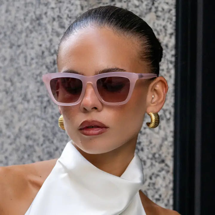 Freyrs | Lucy Acetate Womens Cat Eye Sunglasses-Pink